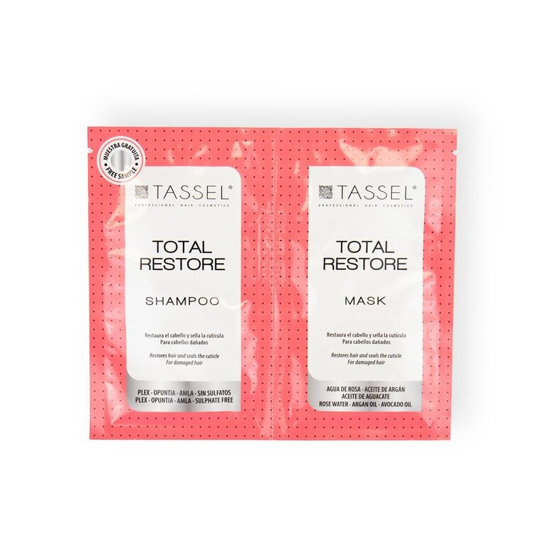 Tassel Total Restore Restorative Shampoo + Mask, 15 ml + 15 ml