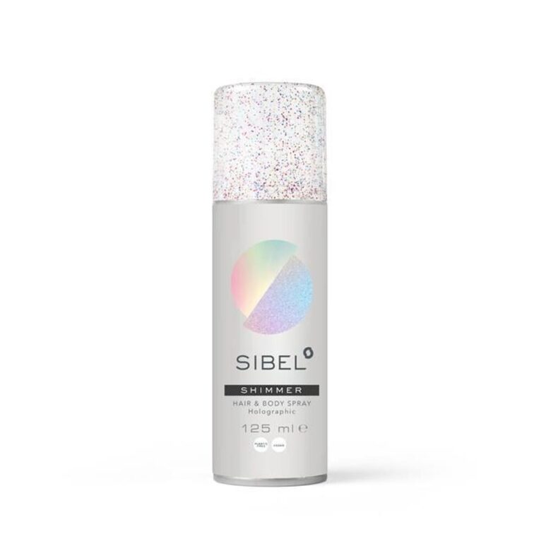 Sibel matu un ķermeņa spīduma aerosols | Hologrāfisks mirdzums, 125 ml