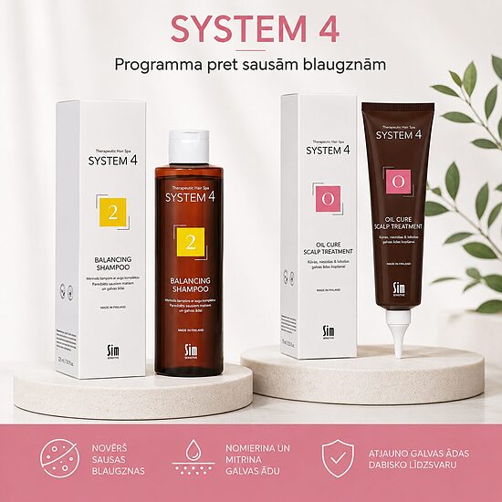 System 4 - a program against dry dandruff