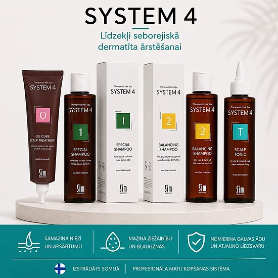 System 4 essential remedies for seborrheic dermatitis