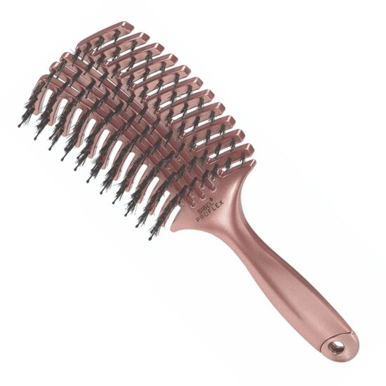 Kombinēta elastīgā matu suka Sibel ''Cepillo Proflex L", roza krāsa