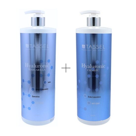 Hialuronskābes šampūns ''Tassel'' + Hialuronskābes maska ''Tassel'', 1000 ml + 1000 мl