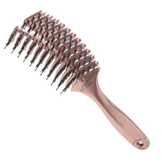 Kombinēta elastīgā matu suka Sibel ''Cepillo Proflex S", rozā krāsa