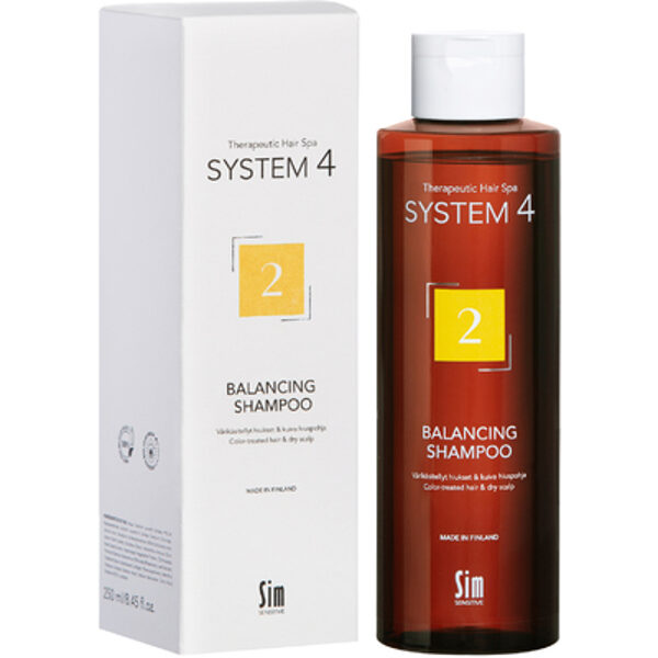 S4 2 Līdzsvarojošs terapeitisks šampūns krāsotiem matiem un sausai galvas ādai, 250 ml