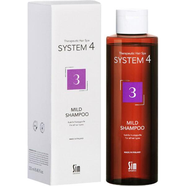 System4 3 Mild Shampoo for all hair types, 250 ml