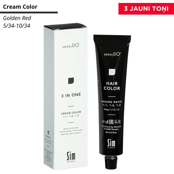 Sensido Cream Color (Golden Red & Violet) matu krāsa, 60 ml