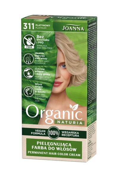 Краска для волос "Naturia Organic 100% Vegan" без аммиака, 311 - Платиновый