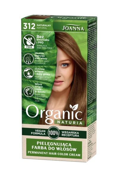 Matu krāsa "Naturia Organic 100% Vegan" bez amonjaka, 312 - Dabīgi blonds