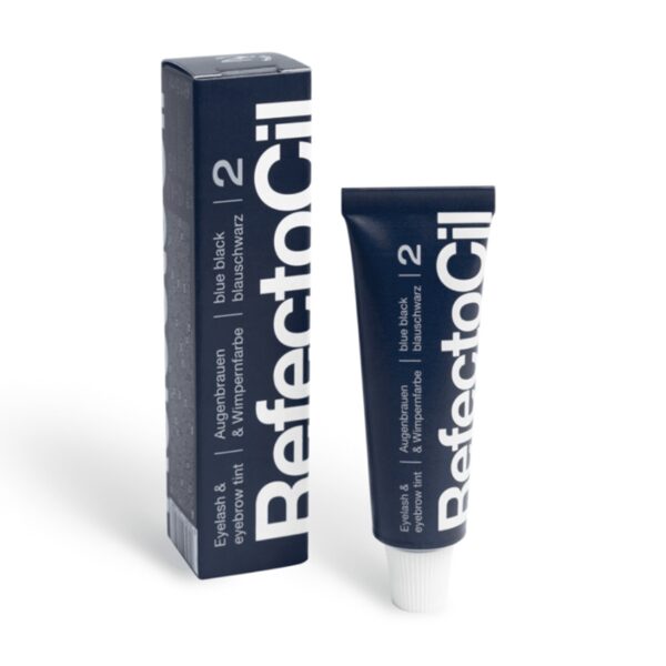 RefectoСil krāsa skropstām un uzacīm Nr.2, melnzila