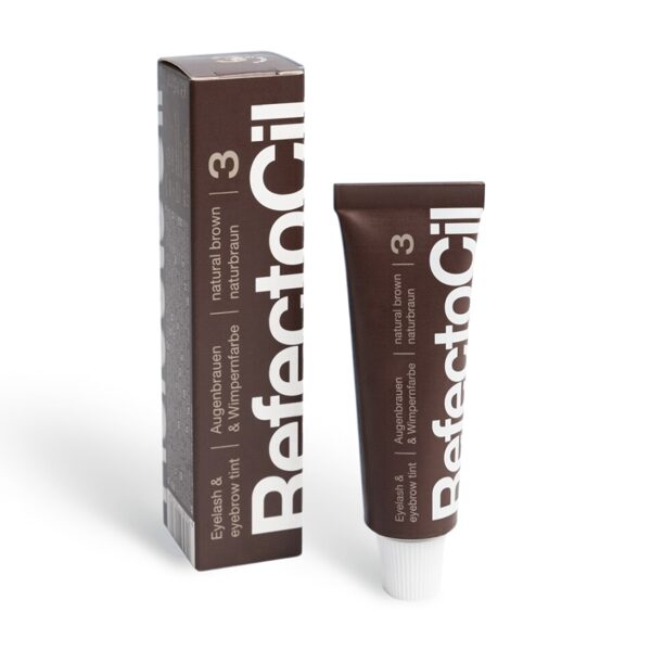 RefectoСil krāsa skropstām un uzacīm Nr.3, brūna