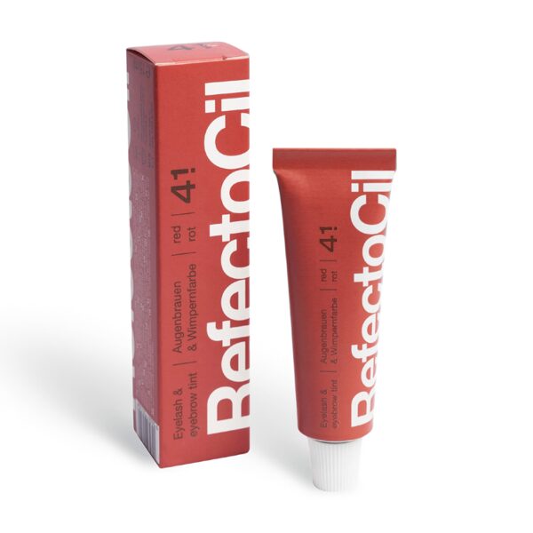 RefectoСil krāsa skropstām un uzacīm Nr.4.1, sarkana
