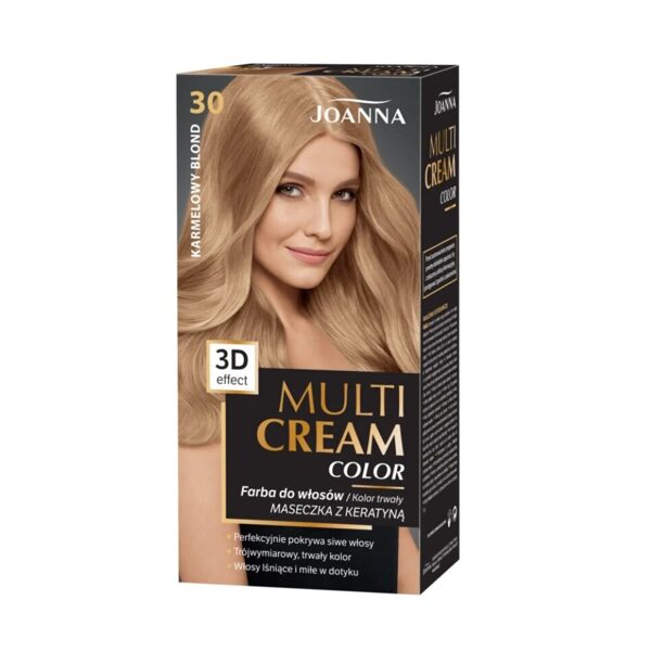 Краска для волос ''Multi Cream'', 30- Светлая карамель