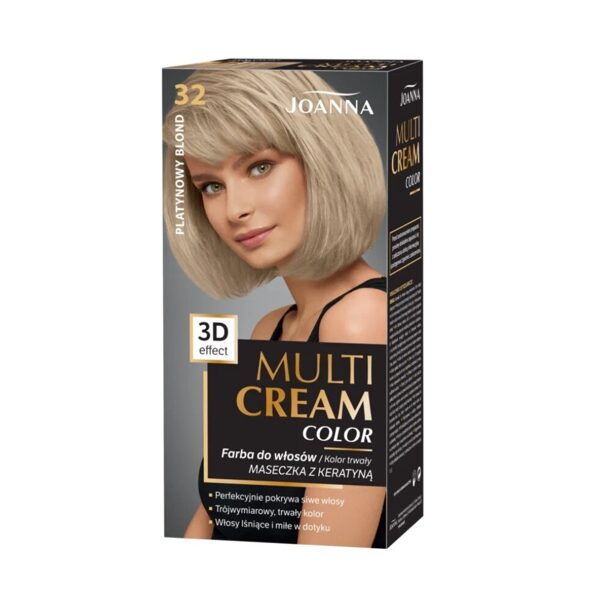 Matu krāsa ''Multi Cream'', 32 - Platīna blonds