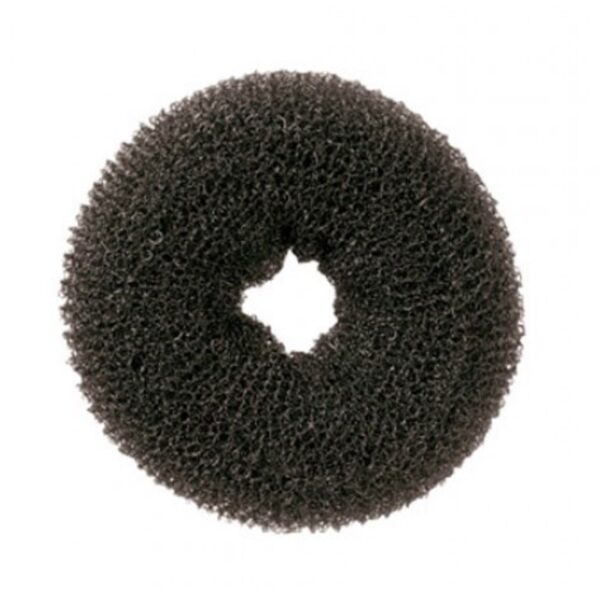 Donut shape hair styler, 9 cm, 10 g (Black)