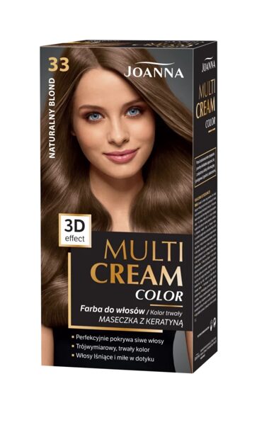 Matu krāsa ''Multi Cream'', 33 - Dabīgs blonds