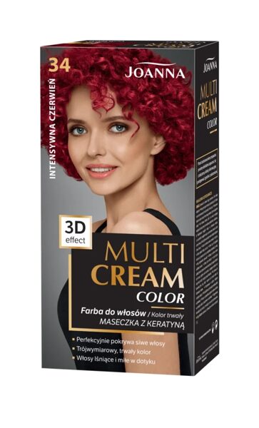 Matu krāsa ''Multi Cream'', 34 - Intensīvi sarkans