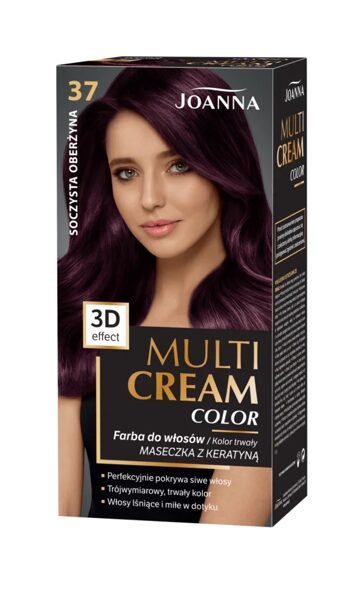 Краска для волос ''Multi Cream'', 37 - Сочный баклажан