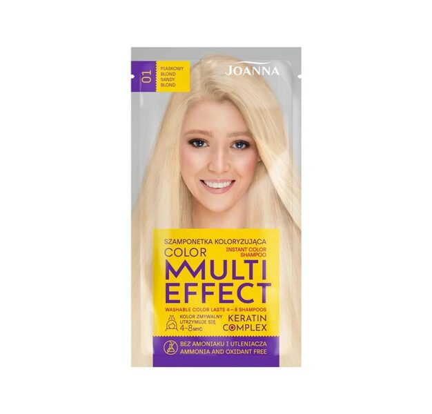 Krāsojošs šampūns ''Multi Effect", 01 - Smilšu blonds