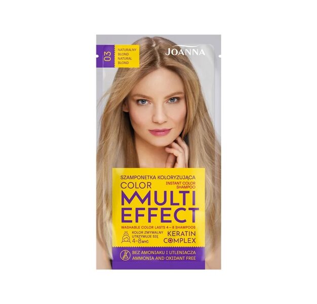 Krāsojošs šampūns ''Multi Effect", 03 - Naturāli blonds