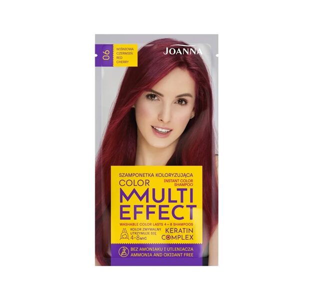 Krāsojošs šampūns ''Multi Effect", 06 - Ķirsis 