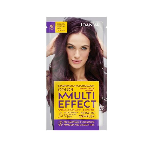 Krāsojošs šampūns ''Multi Effect", 08 - Sulīgs baklažāns