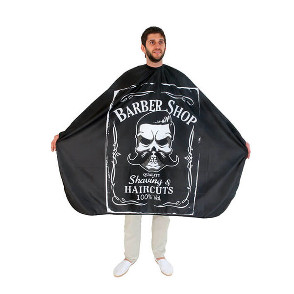 Peņuārs matu griešanai ''Barber", ar akīti