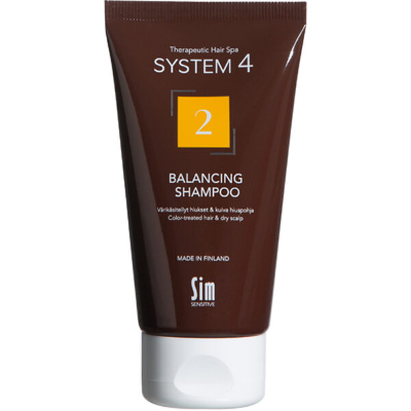 S4 2 Терапевтический шампунь для сухой кожи головы, сухих и окрашенных волос, 75 мл