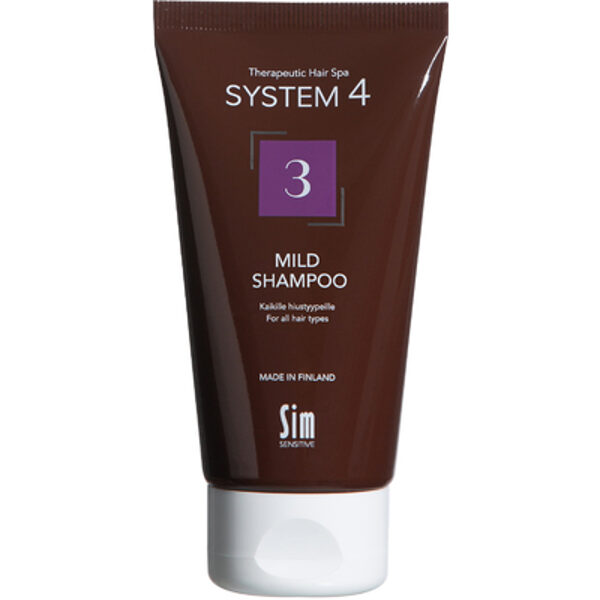 S4 3 Терапевтический шампунь для всех типов волос, для ежедневного применения, 75 мл