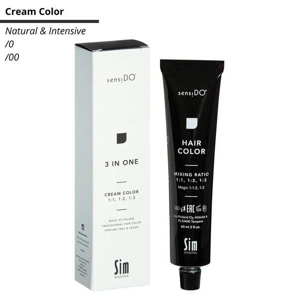 Sensido Cream Color (Natural & Intensive) matu krāsa, 60 ml