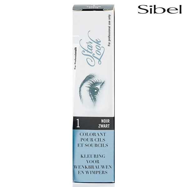 Sibel Star Look krāsa skropstām un uzacīm Nr.1 (melna), 15 ml