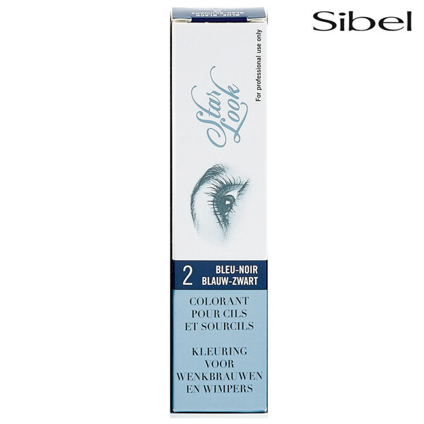 Sibel Star Look krāsa skropstām un uzacīm Nr.2 (zili-melna), 15 ml